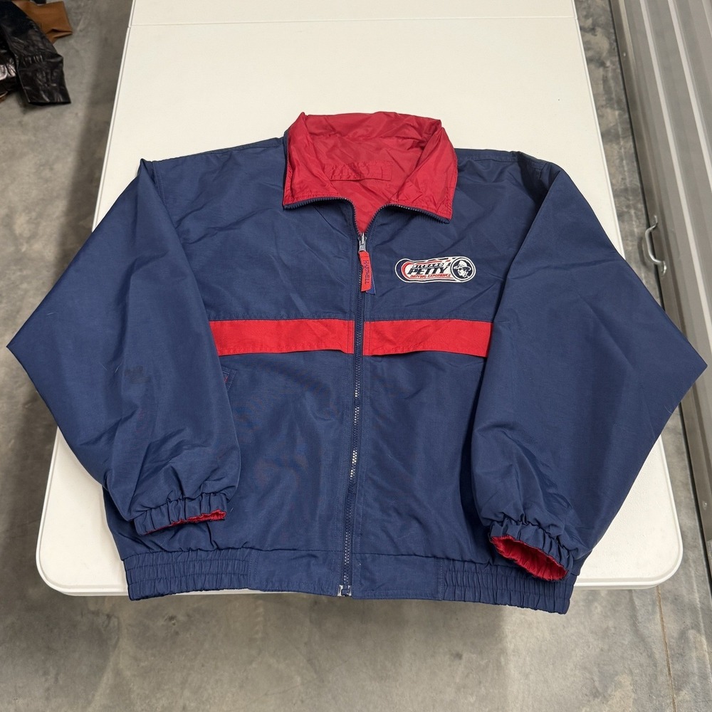 Hartwell Sports Richard Petty Driving Experience Jacket Mens L Navy Red Good 90s